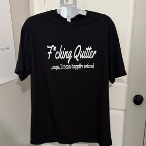 Happily Retired Black Men's T-Shirt